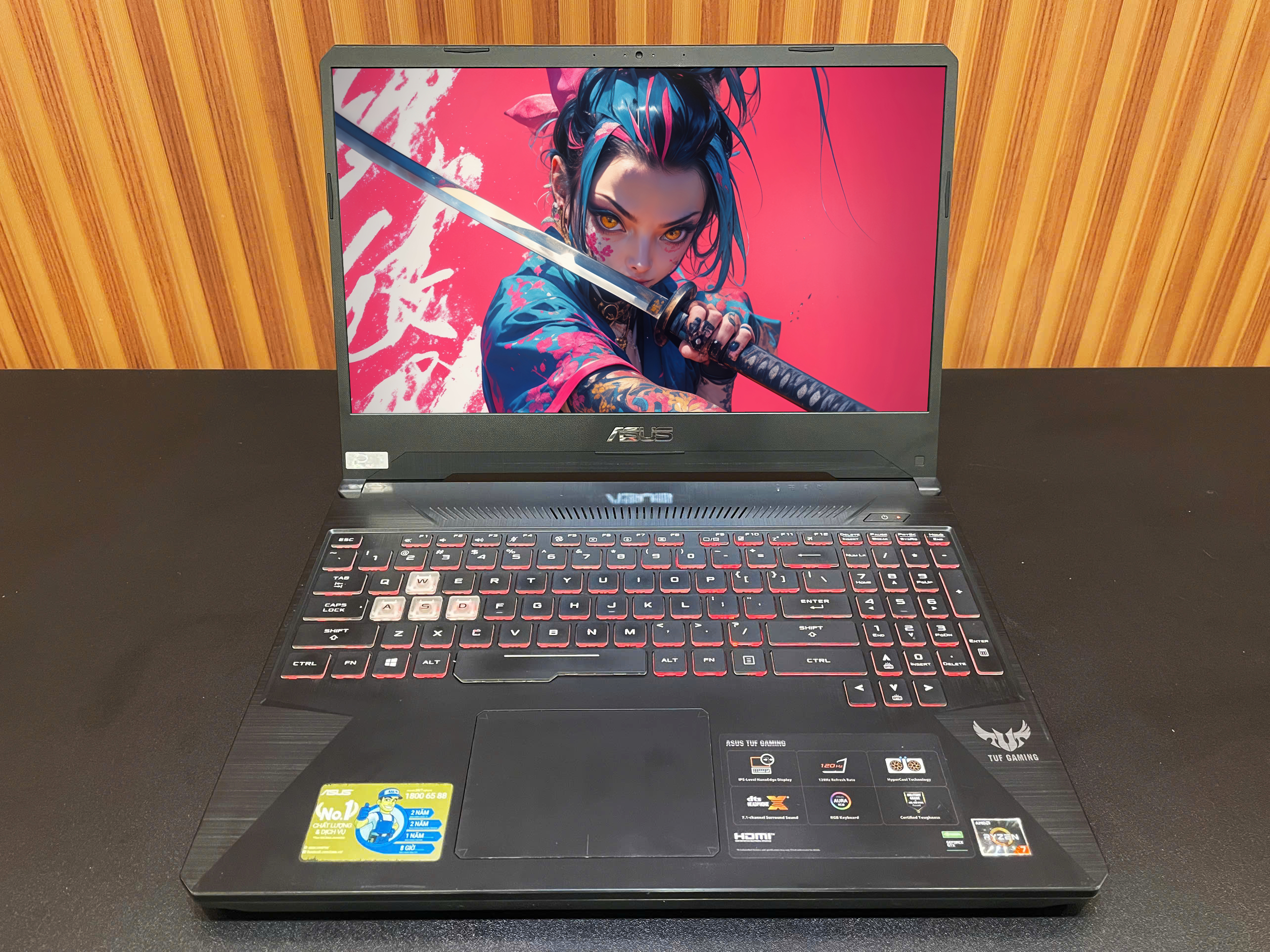 Laptop Gaming Asus TUF F5 - 15.6" IPS 120Hz / Ryzen 7 3750H / GTX 1660 Ti / 16G / 512G (2nd)